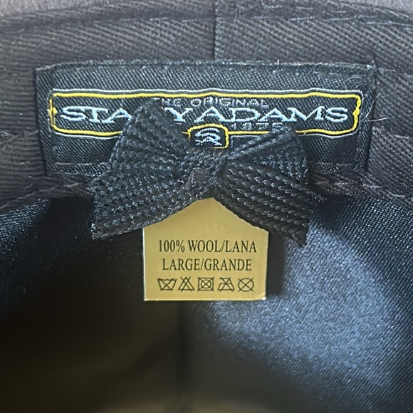 STACY ADAMS Men's Crushable Wool Felt Snap Brim Fedora Hat Large - Picture 5 of 11